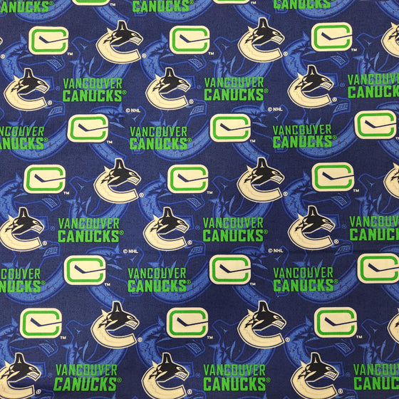 NHL Quilting Cotton - Vancouver Canucks #1199