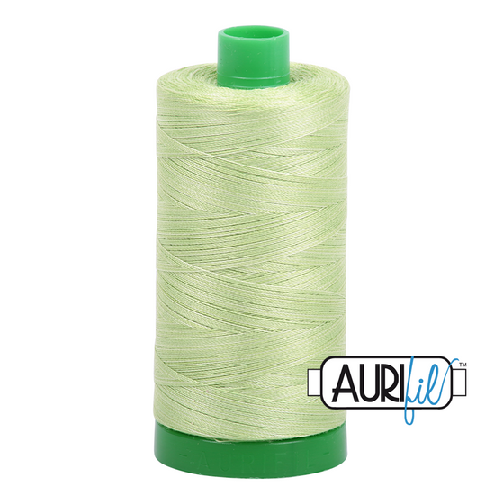 Aurifil Thread 40wt - 3320 Light Spring Green, 1000m Spool