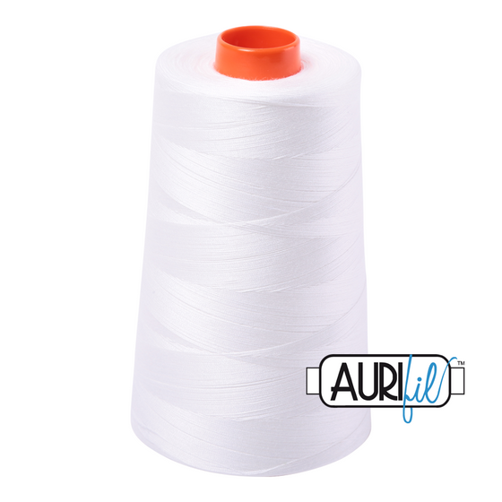 Aurifil Thread 50wt - 2021 Natural White, 5900m Cone