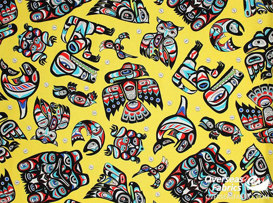 Elizabeth's Studio - Native Spirit (585), Native American Symbols, Yellow