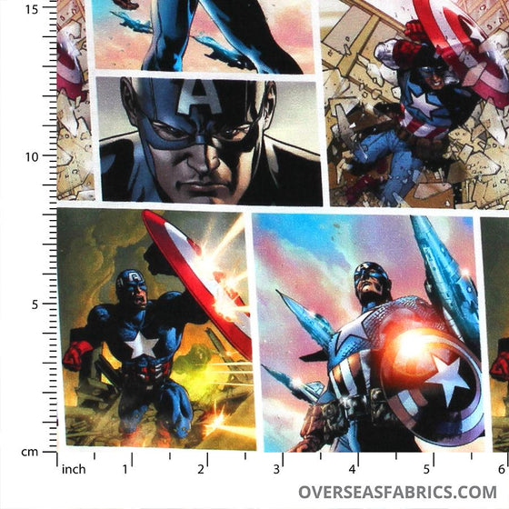 Springs Creative - Marvel Avengers, Captain America (Digital Print), Multi