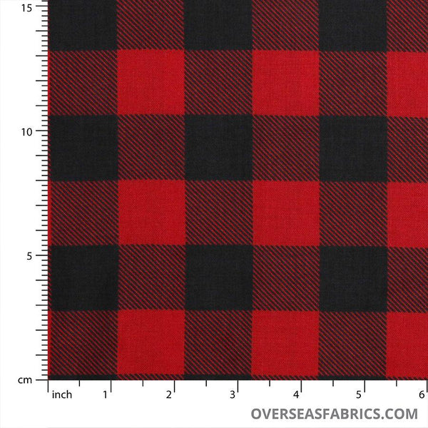 108 Wide Canadian Christmas Buffalo Plaid 51462A-1 Red - Windham