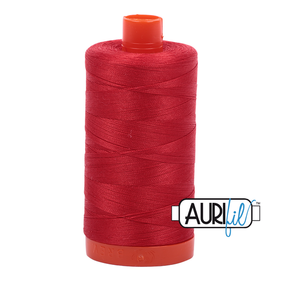 Aurifil Thread 50wt - 2265 Lobster Red, 1300m Spool
