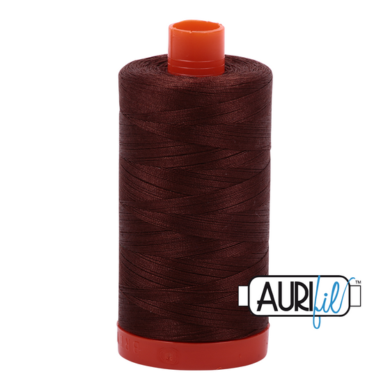 Aurifil Thread 50wt - 2360 Chocolate, 1300m Spool