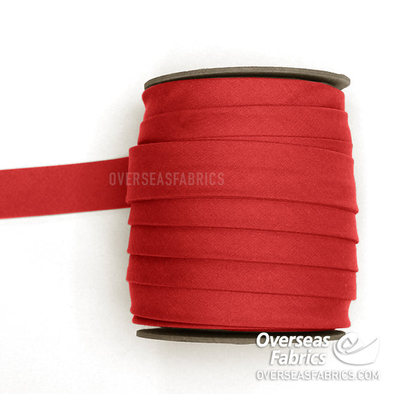 Double-fold Bias Tape 25mm (1") - 008 Red