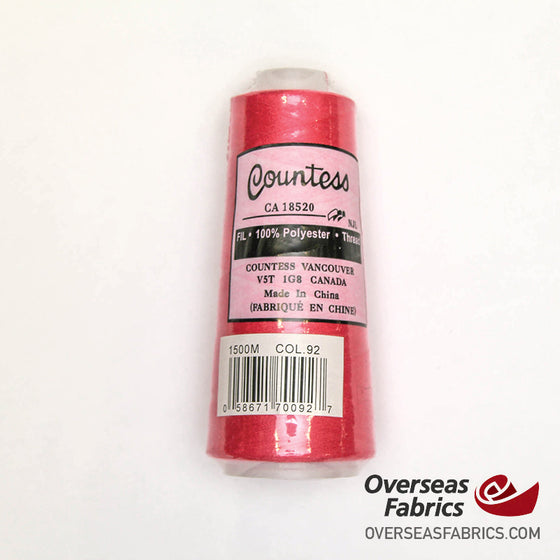 Countess Serger Thread 1500m - 092 Colonial Rose