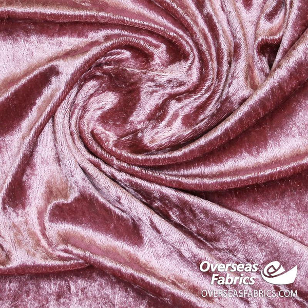 Panne Crushed Velvet 60 - Dusty Rose – Overseas Fabrics