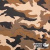 Nylon Lycra Knit 60" - Large Camouflage, Brown