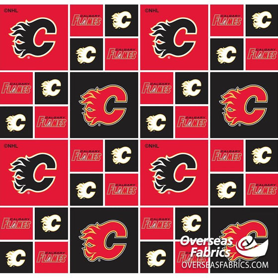 NHL Quilting Cotton - Calgary Flames