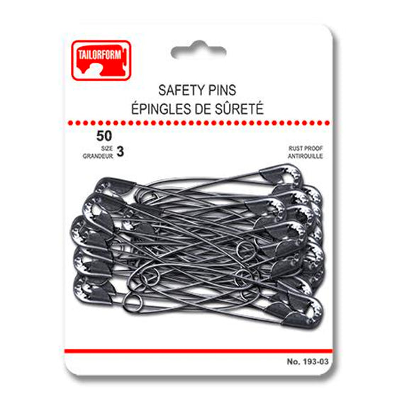 Tailorform - Safety Pins, Size 3