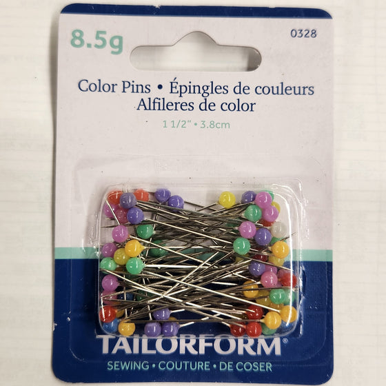 Tailorform - Color Pins, 3.8cm long (8.5g pack)