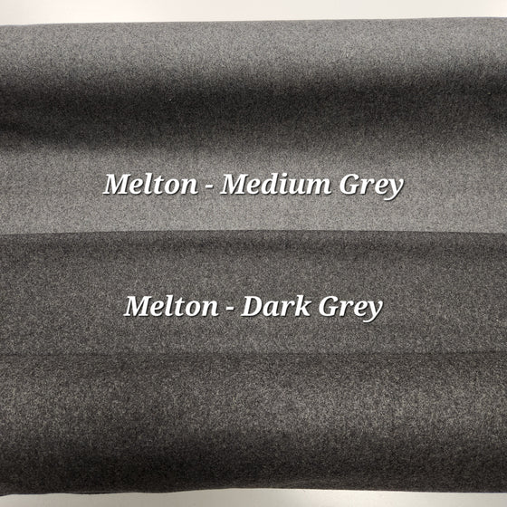 Melton Wool 60" - Medium Grey
