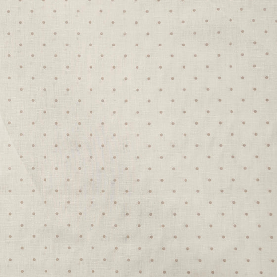 100% Cotton Sheeting 90" - Grey Polka Dots, White