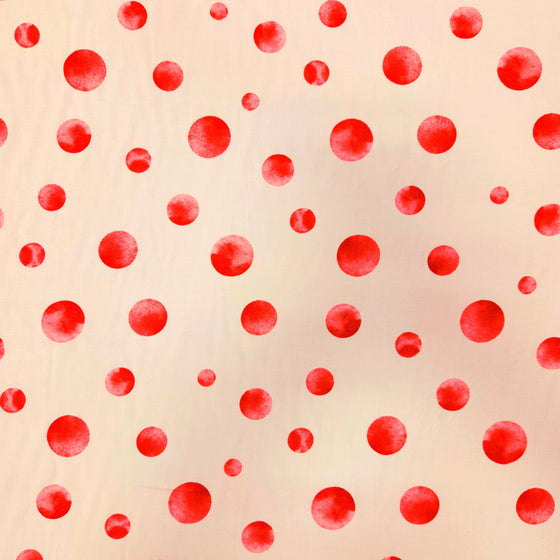 Dress Rayon 60" - Design 05, Polka Dots, Pink (Summer 2024)