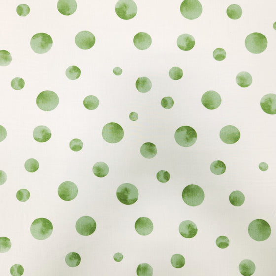 Dress Rayon 60" - Design 05, Polka Dots, Green (Summer 2024)