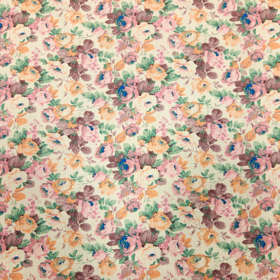 Dress Cotton 60" - Design 01, Two Tone Florals, Pink Brown (Fall 2024)