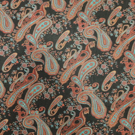 Dress Poly-Viscose 60" - Paisley, Black (Fall 2024)