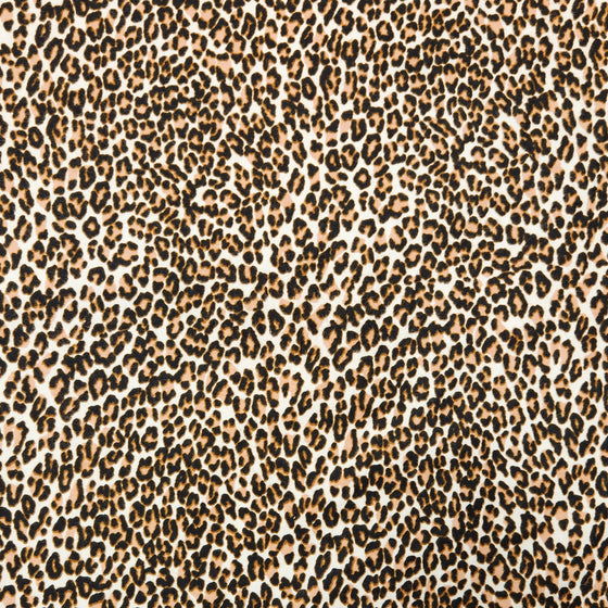 Flannelette Print 45" - Cheetah Print, Brown (Spring 2025)