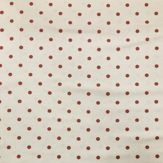 Flannelette Print 45" - Polka Dots, Brown (Spring 2025)