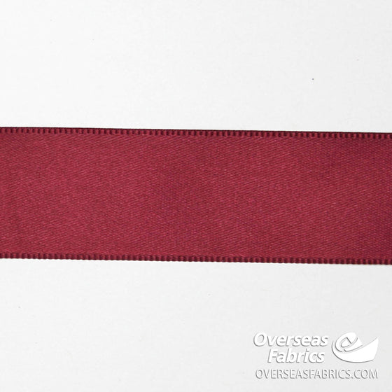30m Roll, Single Face Ribbon 57mm (2.25") - 027 Wine