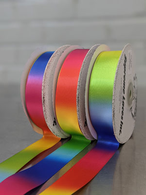 Printed Ribbon 22mm (7/8") - Rainbow, Multi