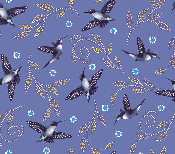 ITEX - Hummingbirds by Betty Albert (Cree), Purple