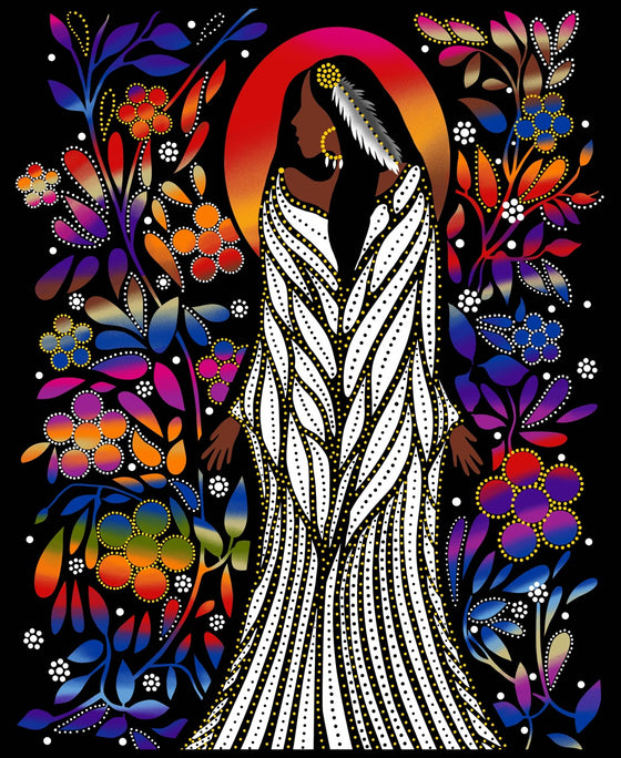 ITEX - Sacred Place by Betty Albert (Cree), Panel 45" x 36"