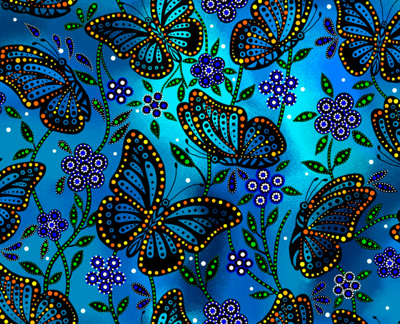 ITEX - Butterflies by Betty Albert (Cree), Blue