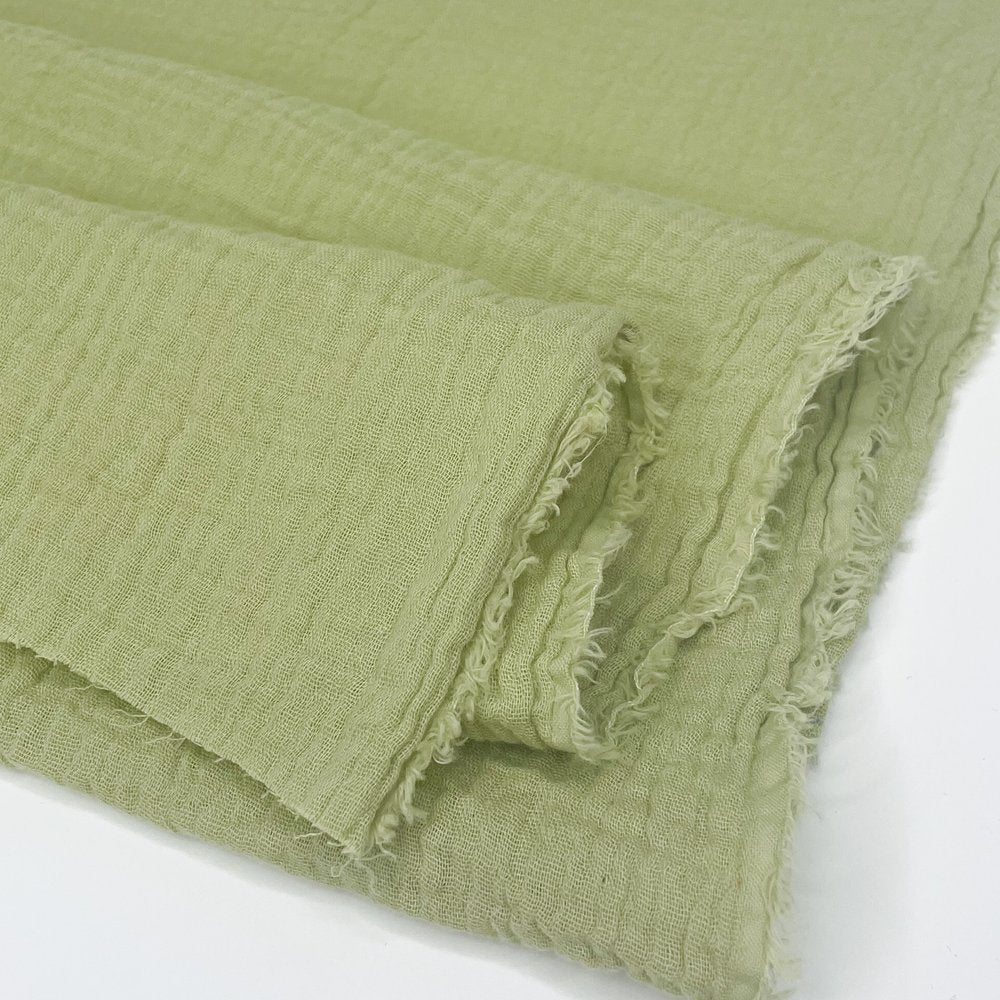 Organic Cotton Double Gauze - Pear Organic Cotton Double Gauze - Pear