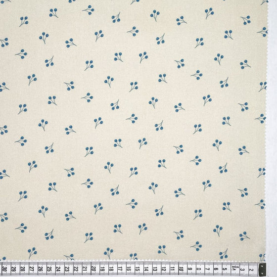 Quilt Backing Cotton 108" - Tiny Floral, Blue