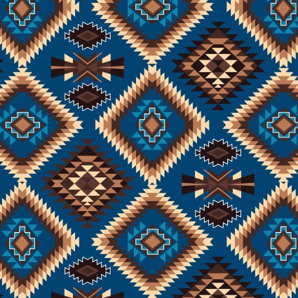 David Textiles - Spirit of Southwest 2, Raindance Argyle, Royal Blue