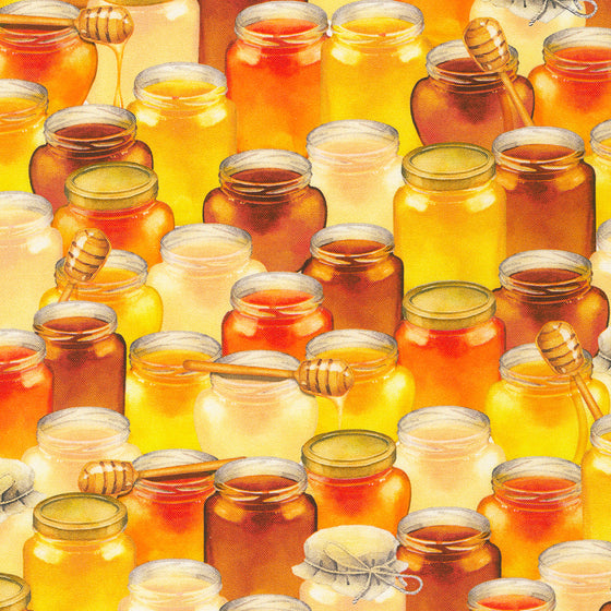 Robert Kaufman - Honey Flower, Honey, Yellow