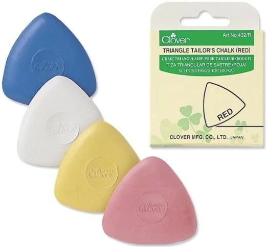 Clover - Triangle Tailor's Chalk, White