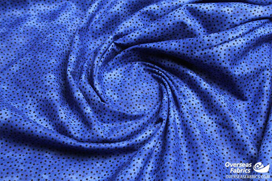 Quilt Backing Cotton 108" - Multi Spot, Royal Blue