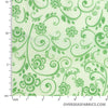 Quilt Backing Cotton 108" - Paisley, Lime Green