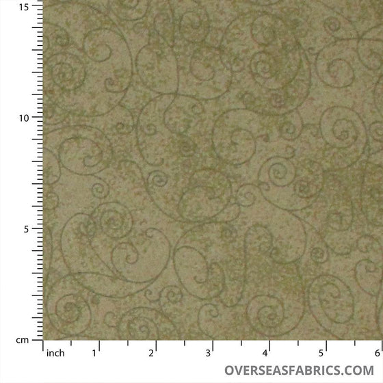 Quilt Backing Flannel 108" - Willow, Olive