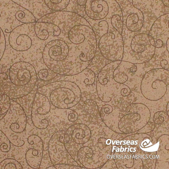 Quilt Backing Flannel 108" - Willow, Taupe