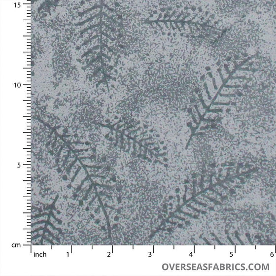 Quilt Backing Flannel 108" - Fern, Grey