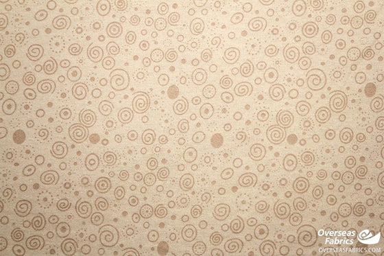 Quilt Backing Flannel 108" - Ditzy, Beige