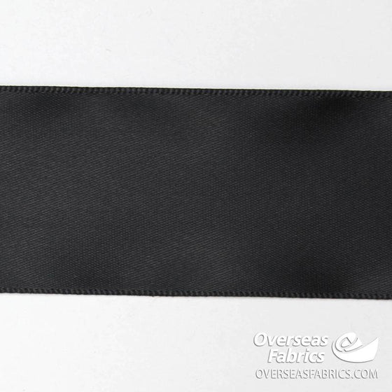 Single Face Ribbon 75mm (3") - 003 Black