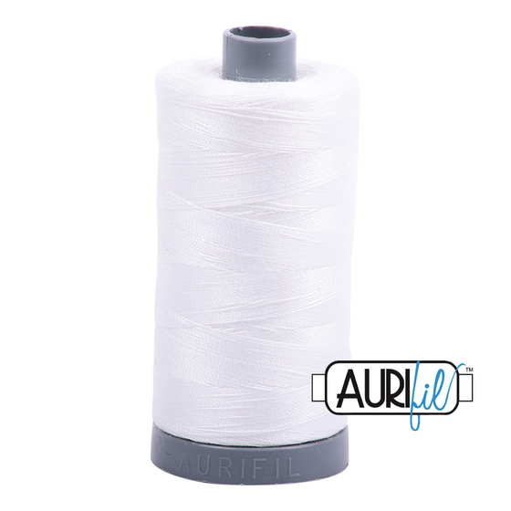 Aurifil Thread 28wt - 2021 Natural White, 750m Spool