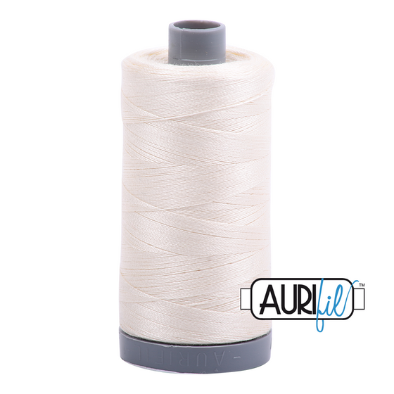 Aurifil Thread 28wt - 2026 Chalk, 750m Spool