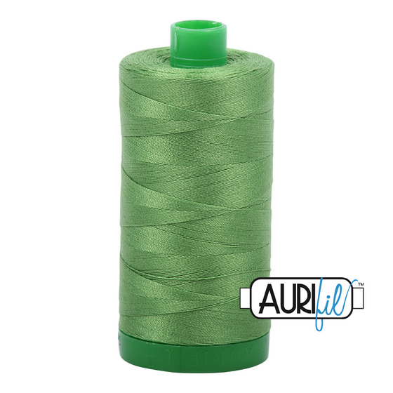 Aurifil Thread 40wt - 1114 Grass Green, 1000m Spool