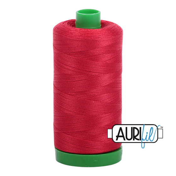 Aurifil Thread 40wt - 2250 Red, 1000m Spool