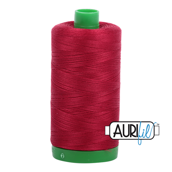 Aurifil Thread 40wt - 2260 Red Wine, 1000m Spool