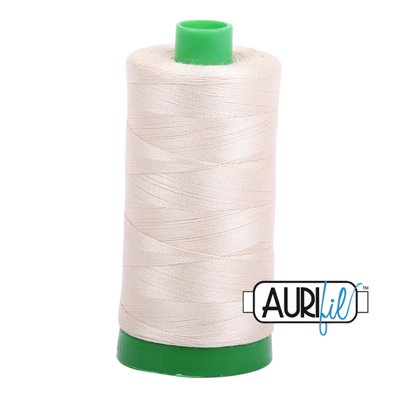 Aurifil Thread 40wt - 2310 Light Beige, 1000m Spool