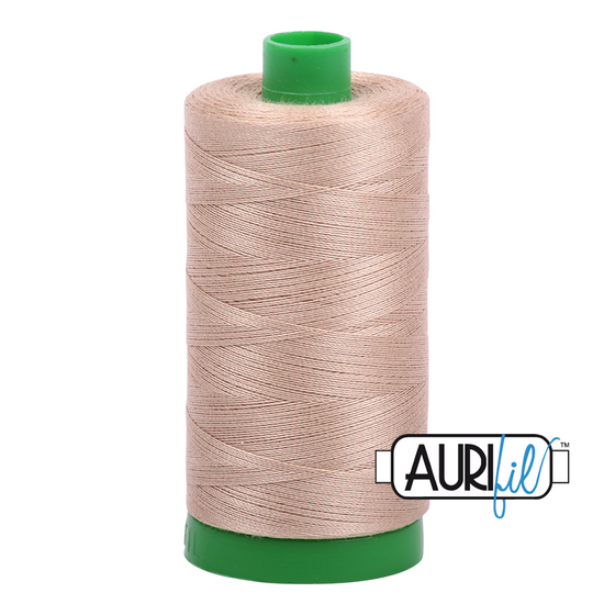 Aurifil Thread 40wt - 2326 Sand, 1000m Spool
