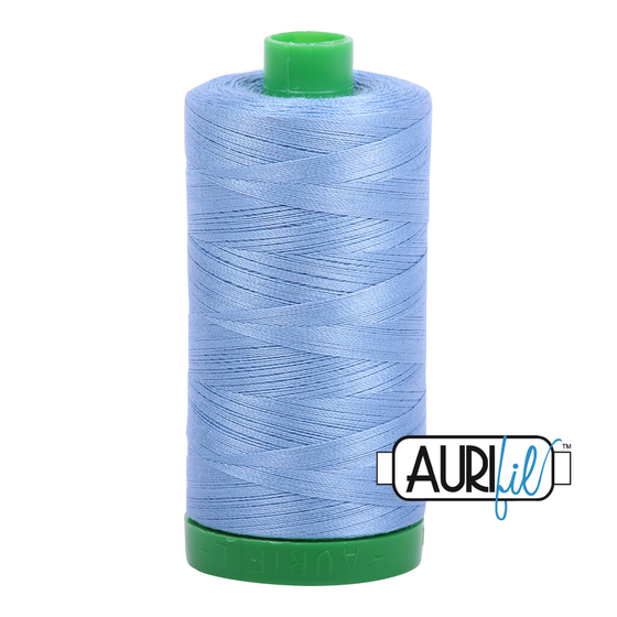 Aurifil Thread 40wt - 2720 Light Delft Blue, 1000m Spool