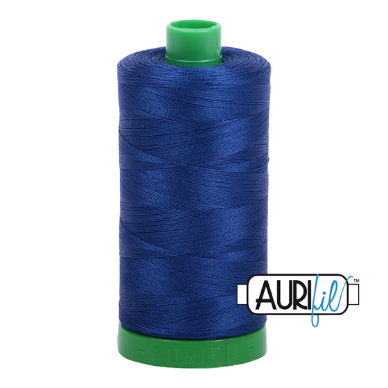 Aurifil Thread 40wt - 2780 Dark Delft Blue, 1000m Spool