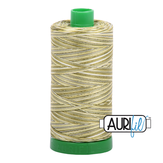 Aurifil Thread 40wt - 4653 Spring Prairie, 1000m Spool